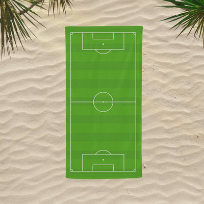 Fußballfeld - Handtuch & Strandtuch