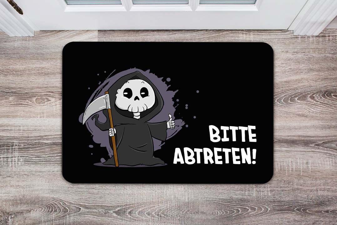 Fußmatte - Bitte abtreten! (Sensenmann)