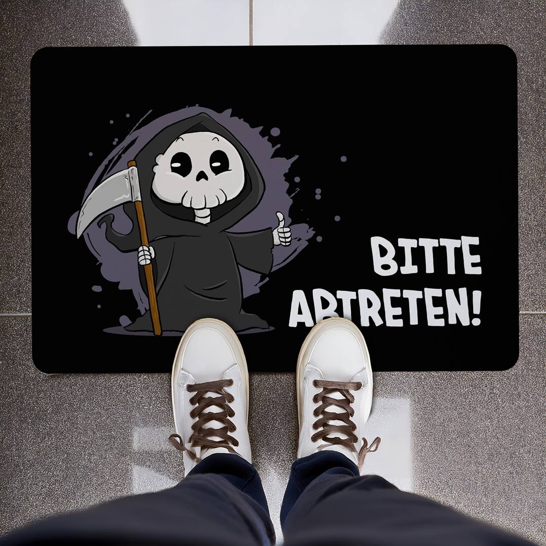 Fußmatte - Bitte abtreten! (Sensenmann)
