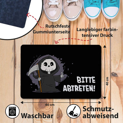 Fußmatte - Bitte abtreten! (Sensenmann)