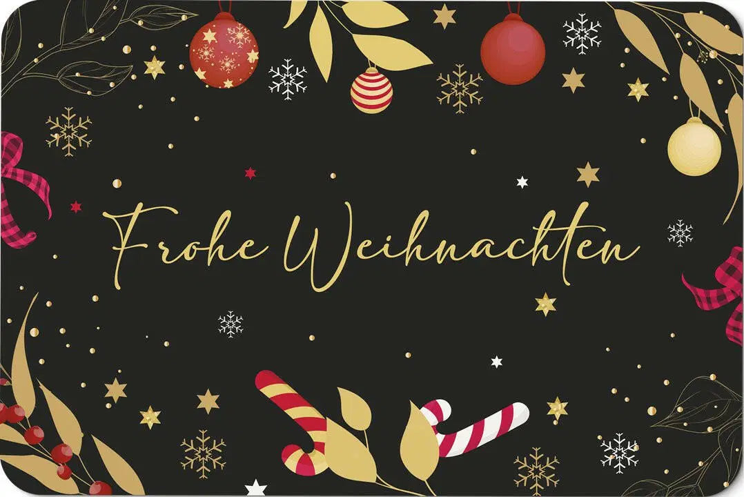 Bild: Fußmatte - Frohe Weihnachten Geschenkidee