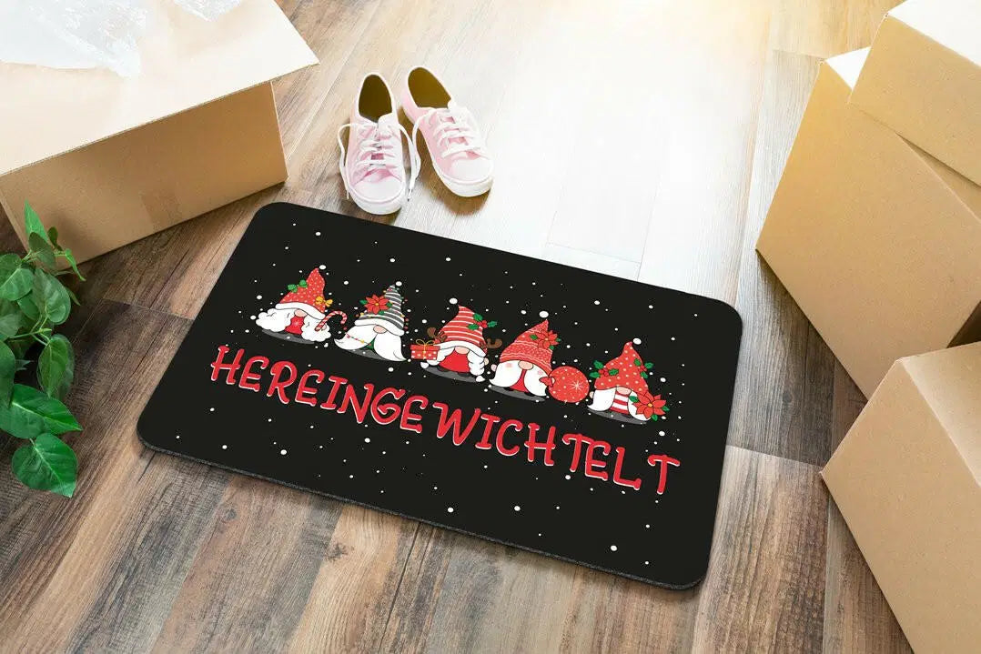 Bild: Fußmatte - Hereingewichtelt Geschenkidee