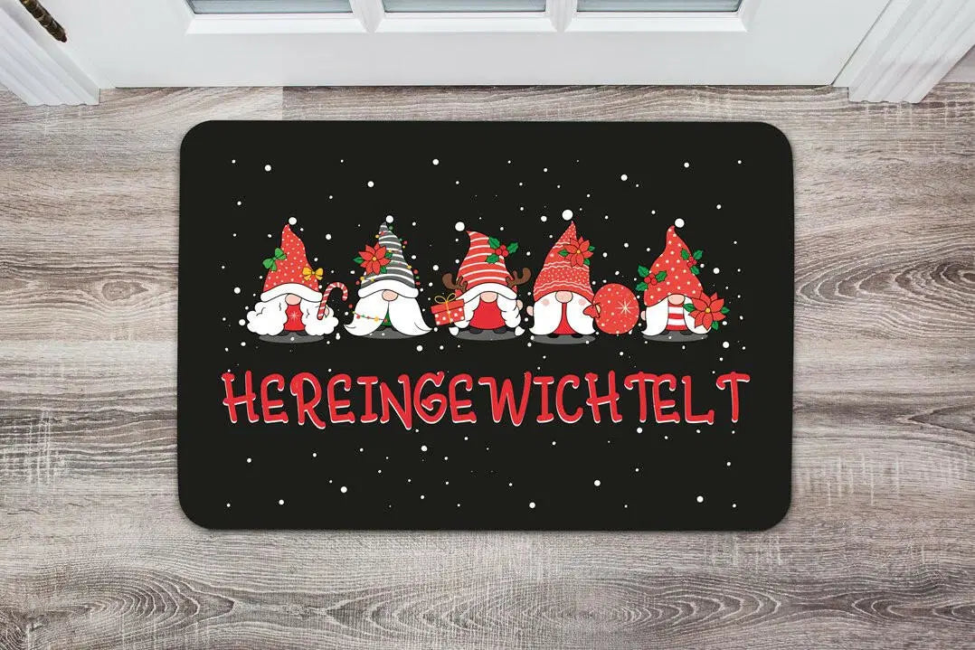 Bild: Fußmatte - Hereingewichtelt Geschenkidee