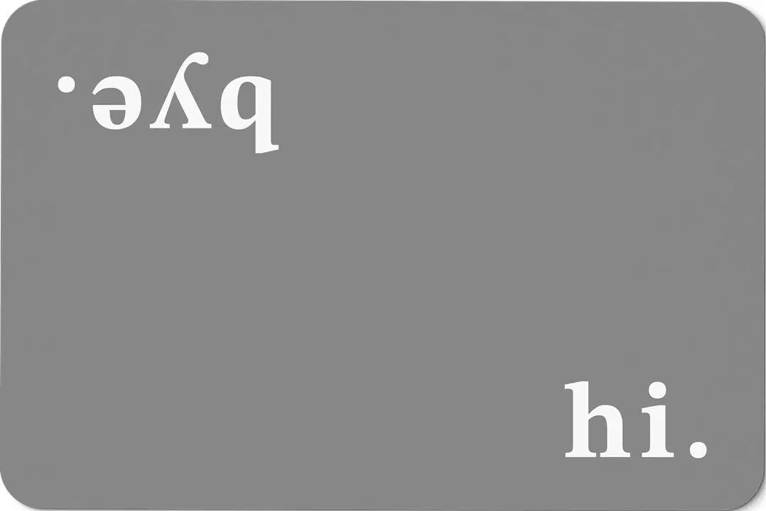 Bild: Fußmatte - hi. bye. Geschenkidee