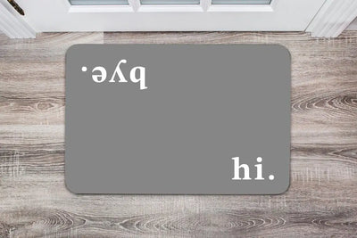 Bild: Fußmatte - hi. bye. Geschenkidee