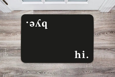 Bild: Fußmatte - hi. bye. Geschenkidee