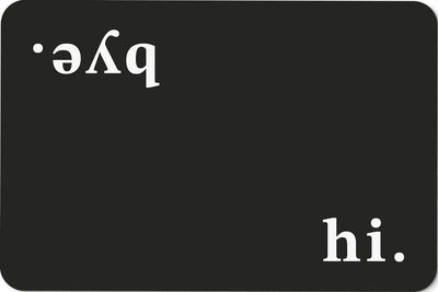 Bild: Fußmatte - hi. bye. Geschenkidee