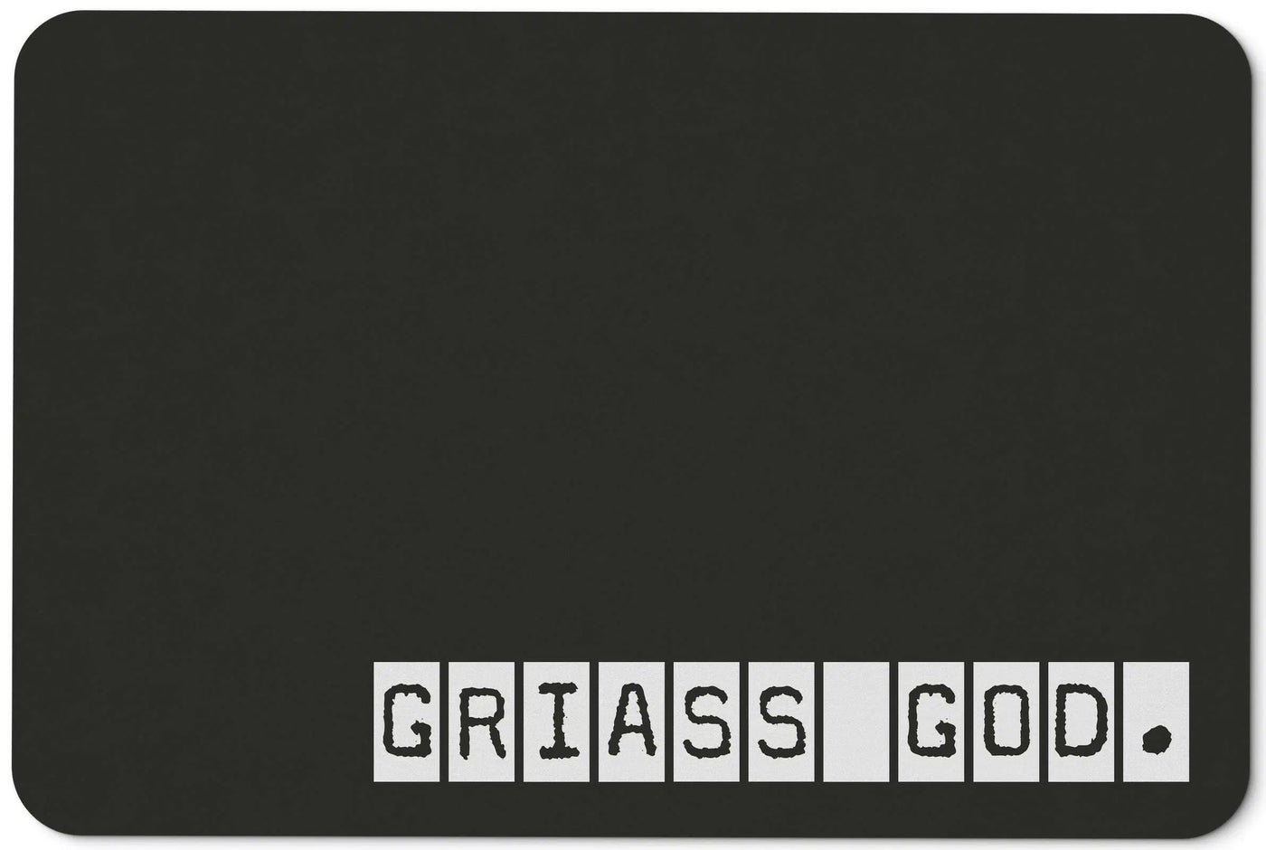 Bild: Fußmatte - Griass God Geschenkidee