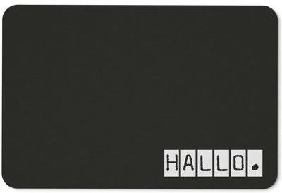 Bild: Fußmatte - Hallo Geschenkidee