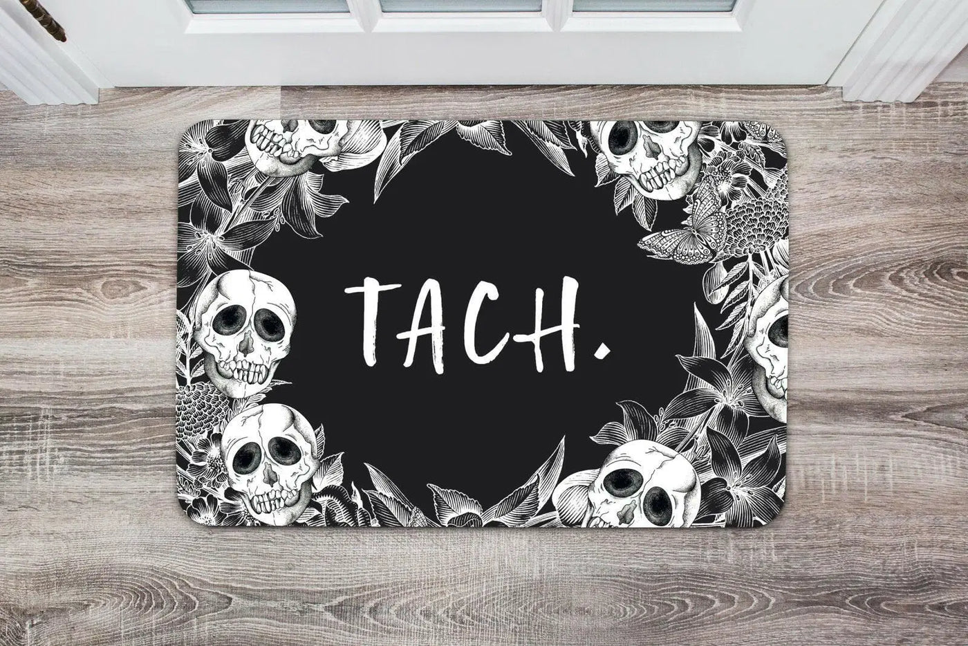 Bild: Fußmatte Totenkopf - Tach. Geschenkidee