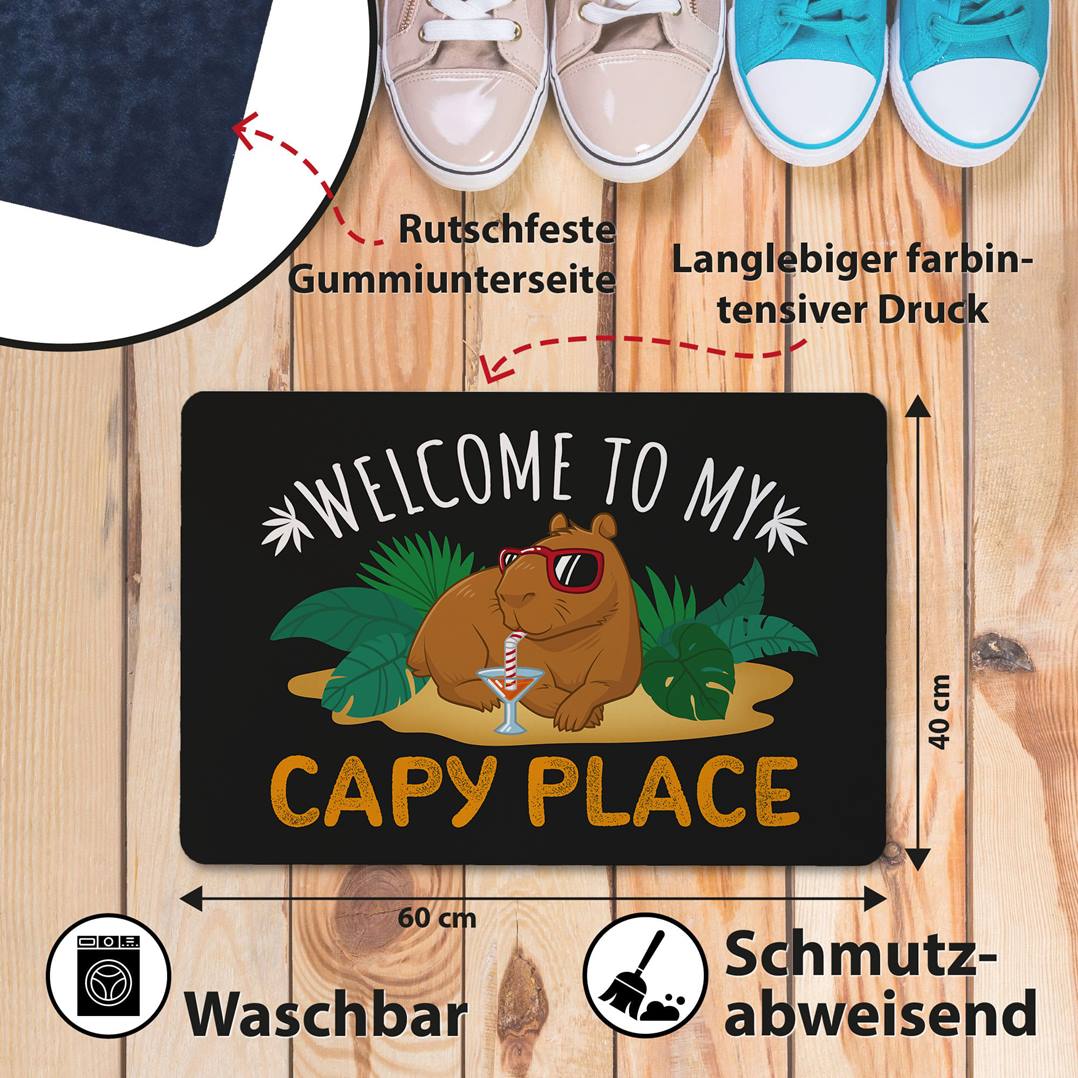 Fußmatte - Welcome to my Capy place