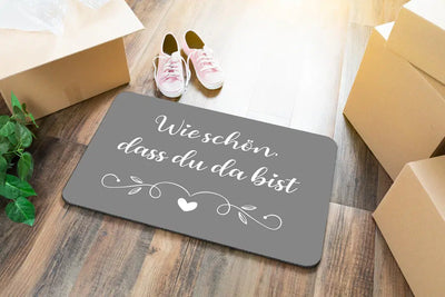 Bild: Fußmatte - Wie schön, dass Du da bist Geschenkidee