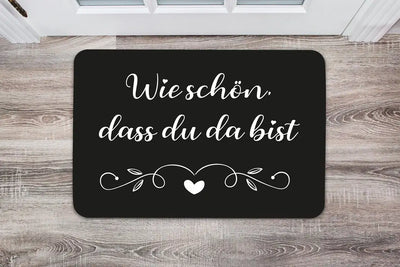 Bild: Fußmatte - Wie schön, dass Du da bist Geschenkidee