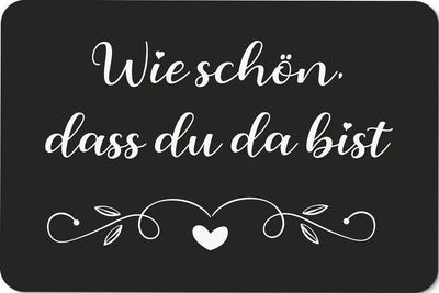 Bild: Fußmatte - Wie schön, dass Du da bist Geschenkidee