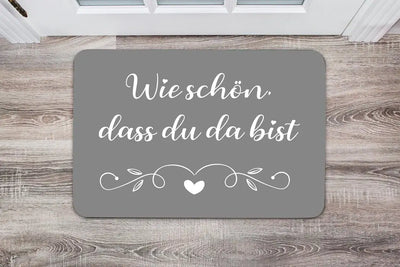 Bild: Fußmatte - Wie schön, dass Du da bist Geschenkidee