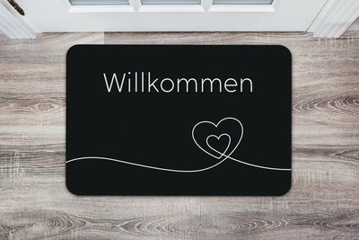 Bild: Fußmatte - Willkommen Herzlinie Geschenkidee