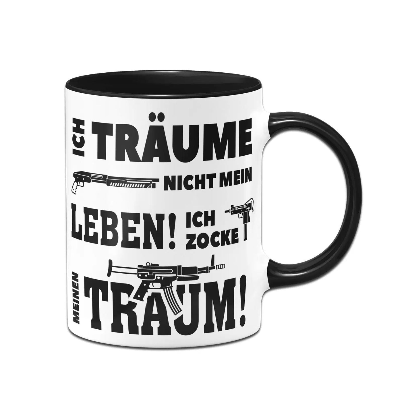 Bild: Gaming Tasse - Ich träume nicht mein Leben! Ich zocke meinen zocke meinen Traum! Geschenkidee