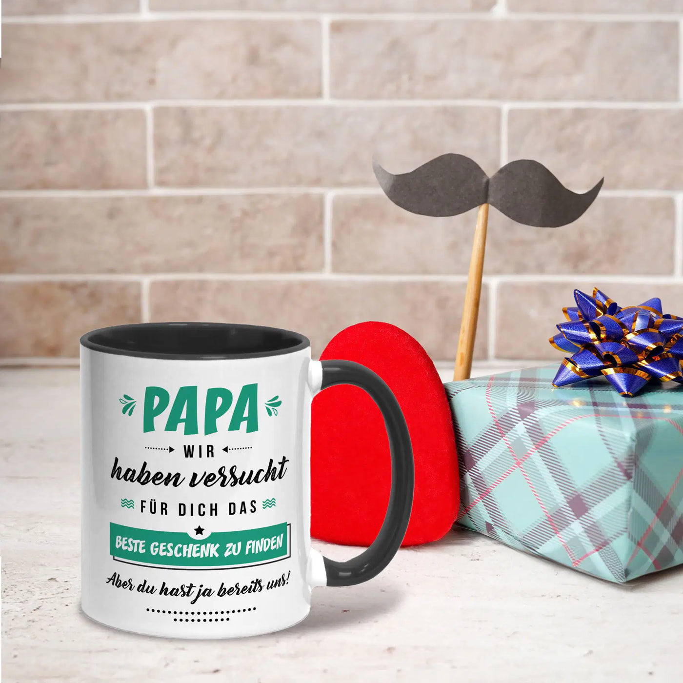 Tasse - Papa wir haben versucht für Dich das beste Geschenk zu finden. Aber Du hast ja bereits uns!