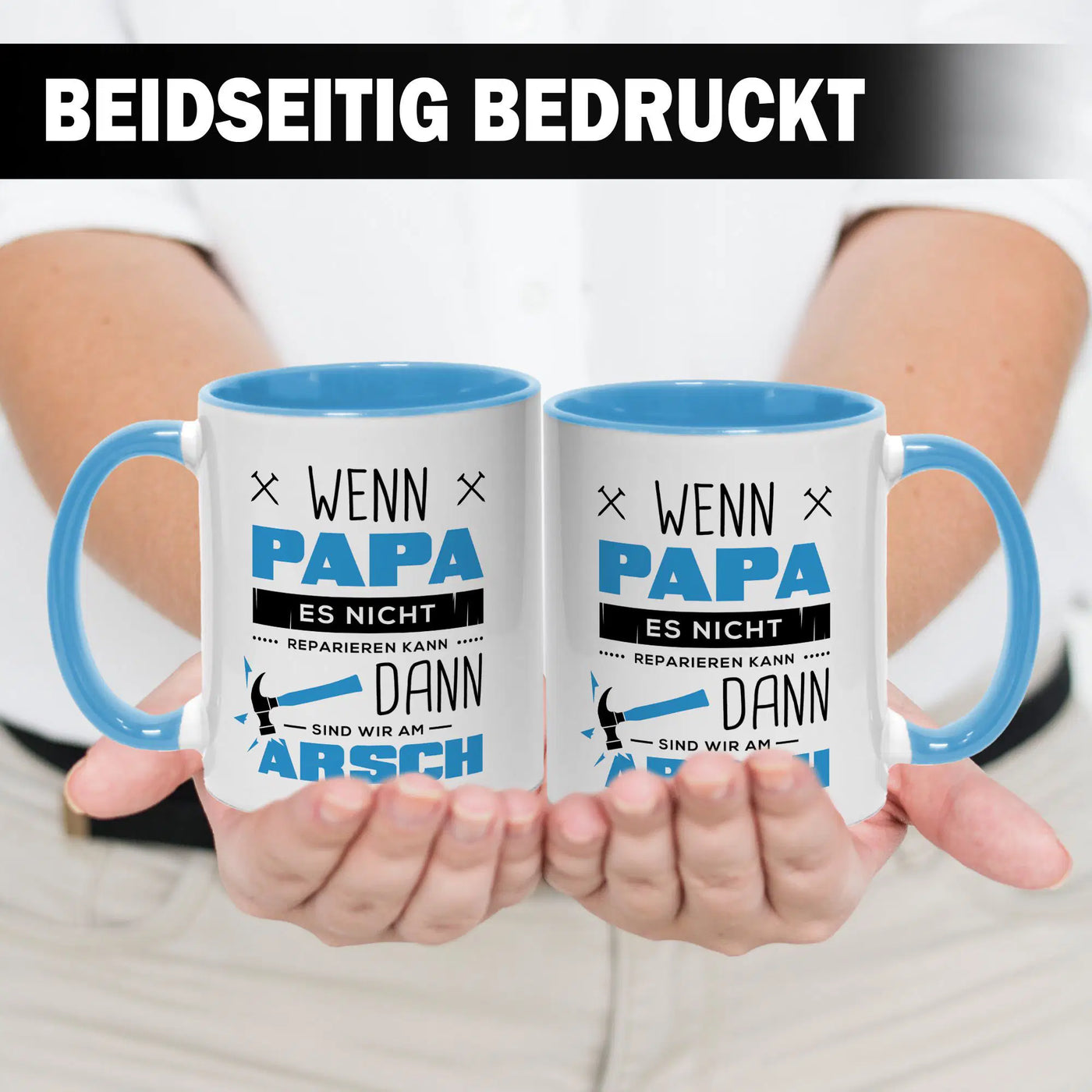 Tasse - Wenn Papa es nicht reparieren kann sind wir am Arsch