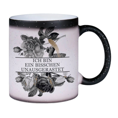 Bild: Glitzer-Zaubertasse - Ich bin ein bisschen unausgerastet - Black Rose Geschenkidee