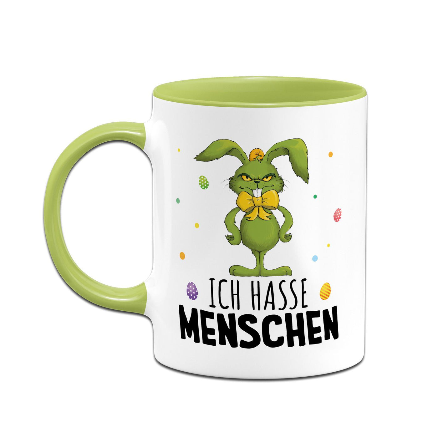 Tasse - Grinch Osterhase - Ich hasse Menschen