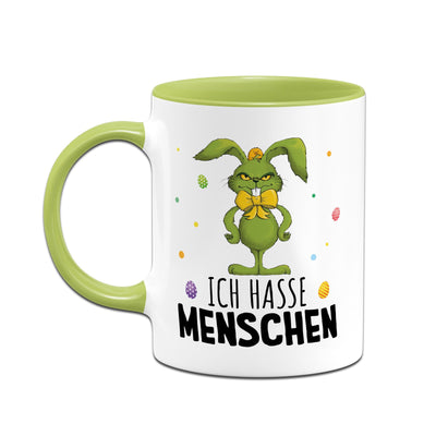 Tasse - Grinch Osterhase - Ich hasse Menschen