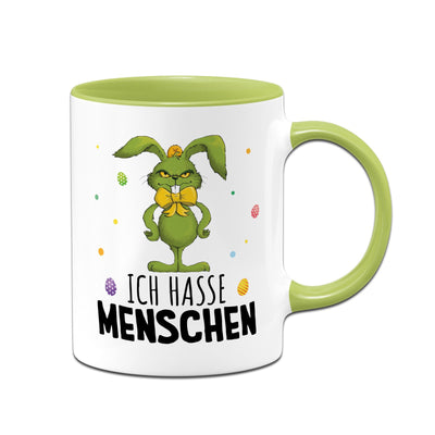 Tasse - Grinch Osterhase - Ich hasse Menschen