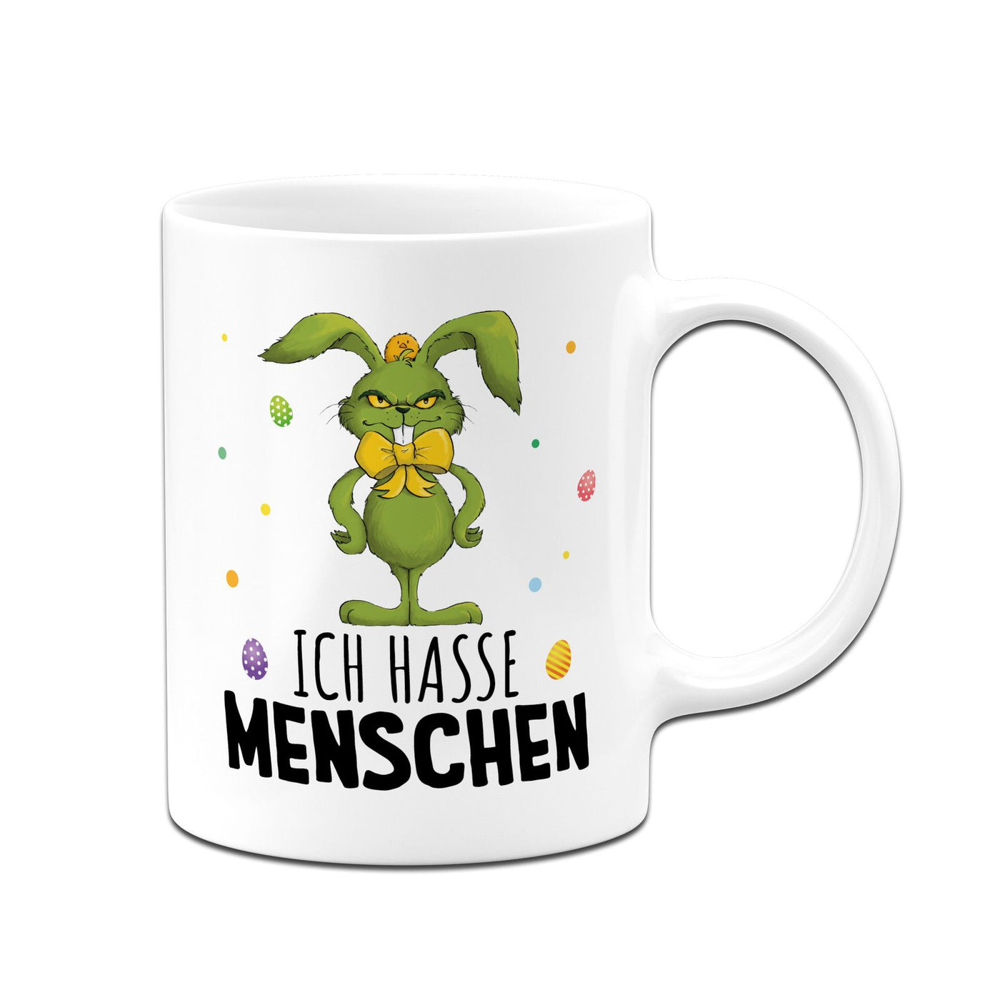 Tasse - Grinch Osterhase - Ich hasse Menschen