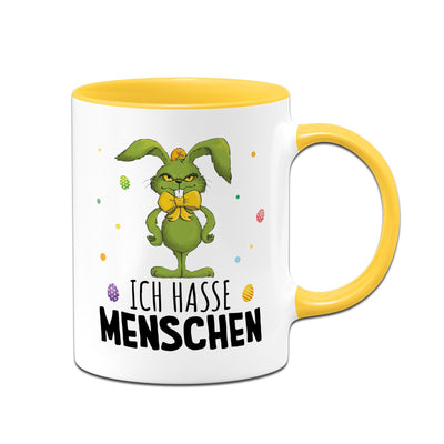 Tasse - Grinch Osterhase - Ich hasse Menschen