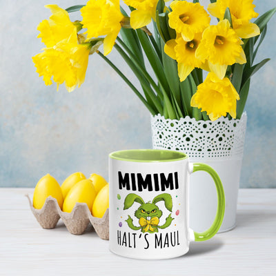 Tasse - Grinch Osterhase - MiMiMi Halts Maul!
