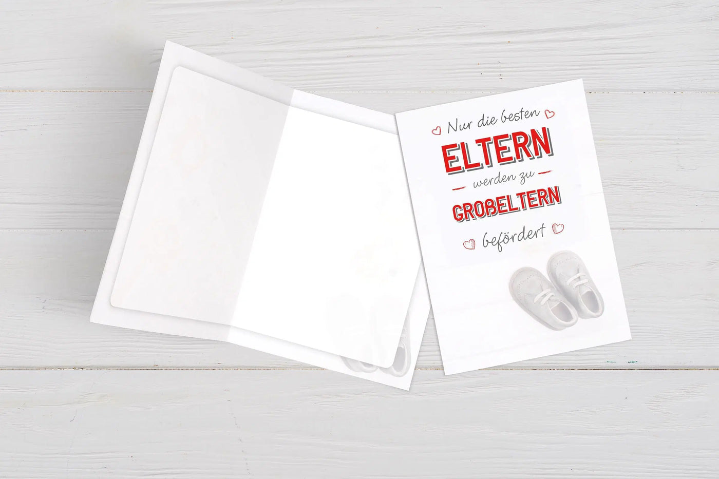 Bild: Grußkarte - Nur die besten Eltern werden zu Großeltern befördert Geschenkidee