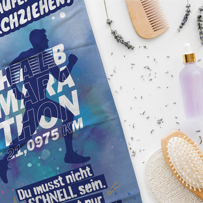 Halbmarathon (Motivation) - Handtuch & Strandtuch