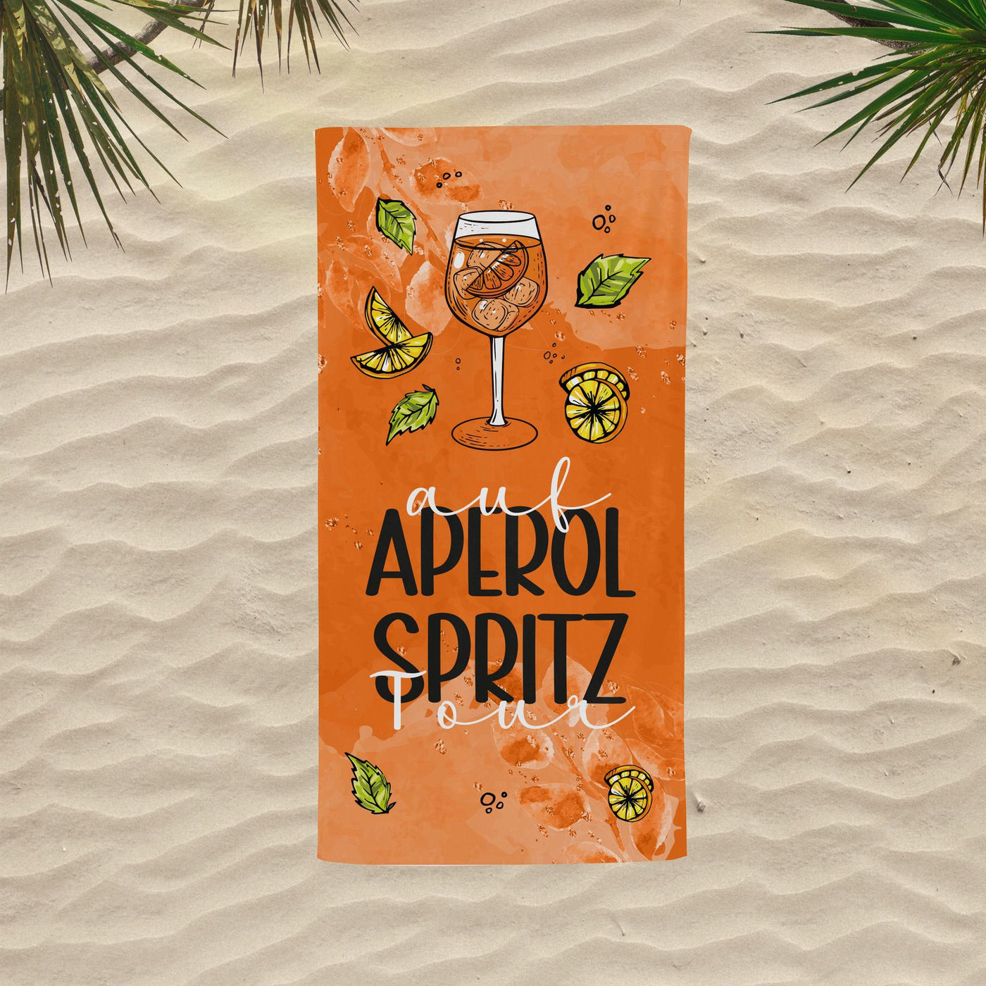 Auf Aperol Spritztour - Handtuch & Strandtuch