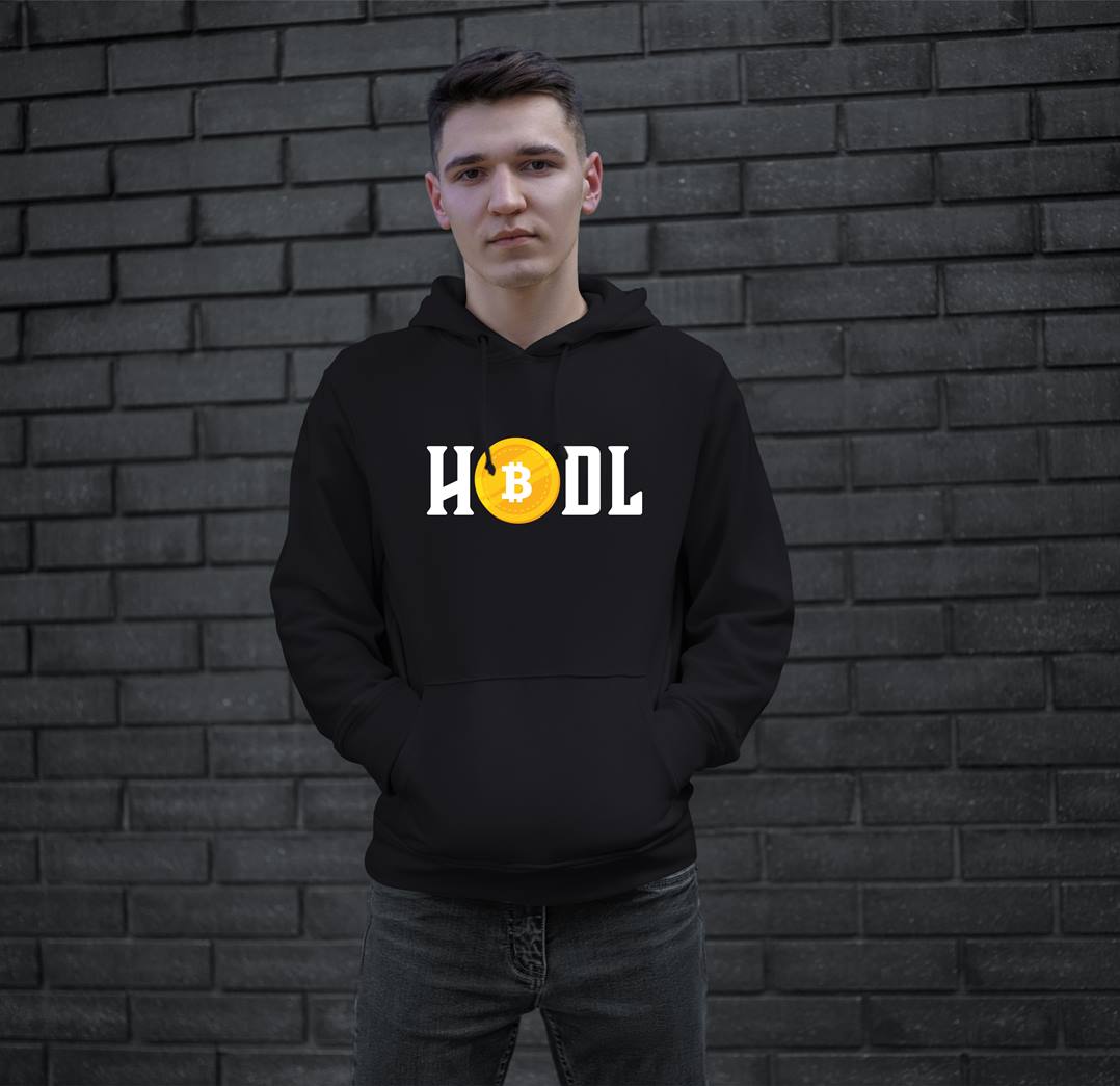 Hoodie - Bitcoin HODL (gold)