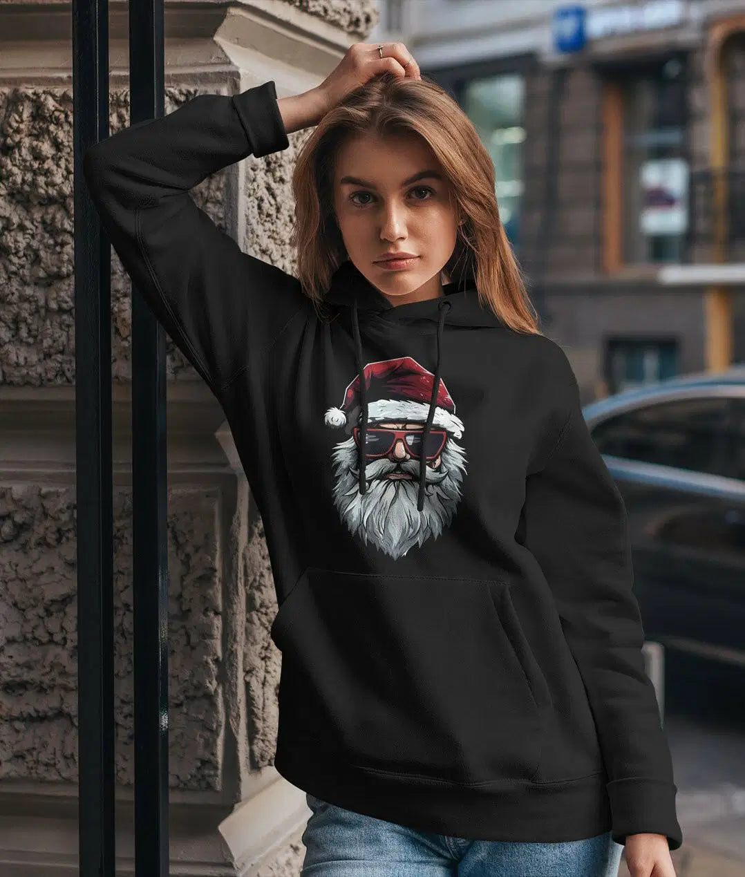 Bild: Hoodie - Cooler Weihnachtsmann Geschenkidee