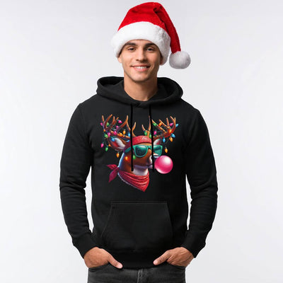 Hoodie - Party Elch Bubble (Weihnachten)