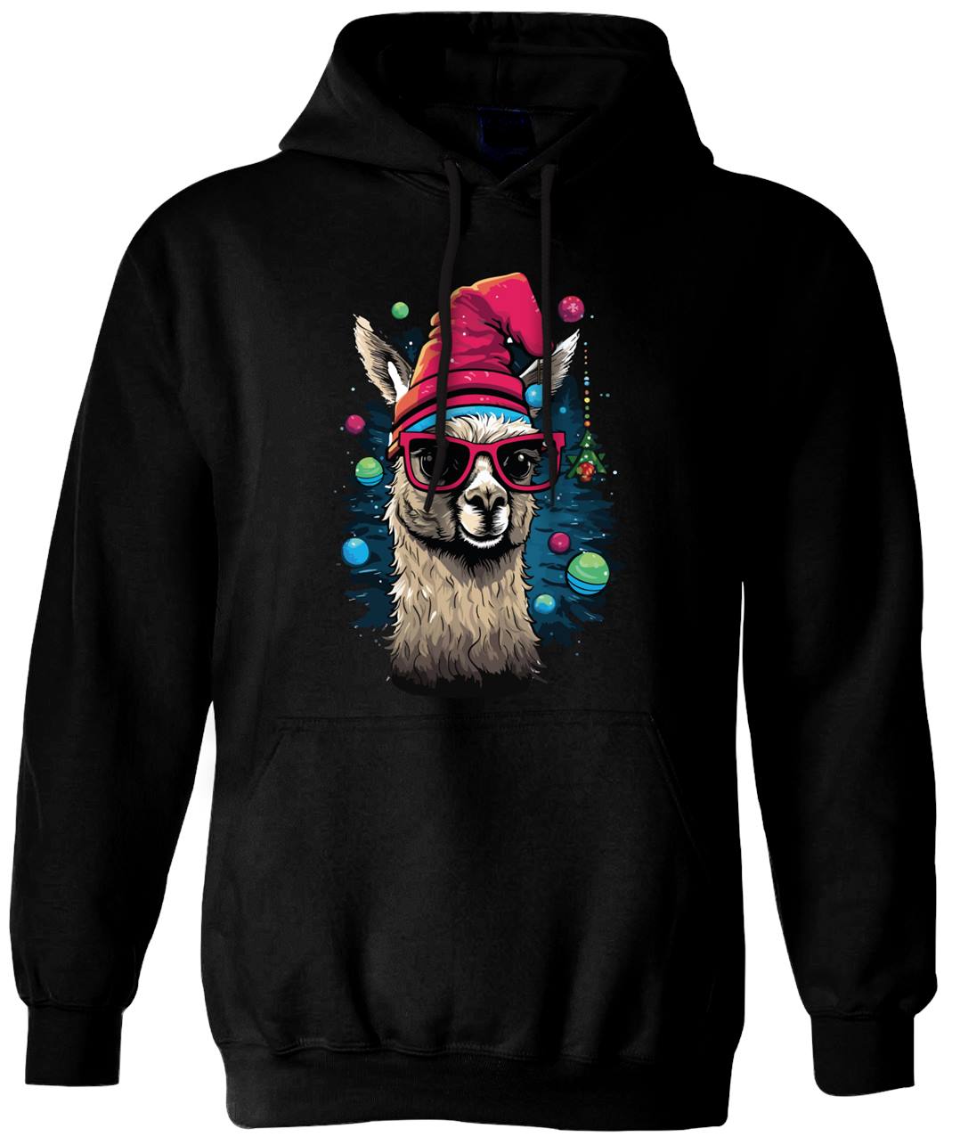 Weihnachtspullover mit coolem Lama