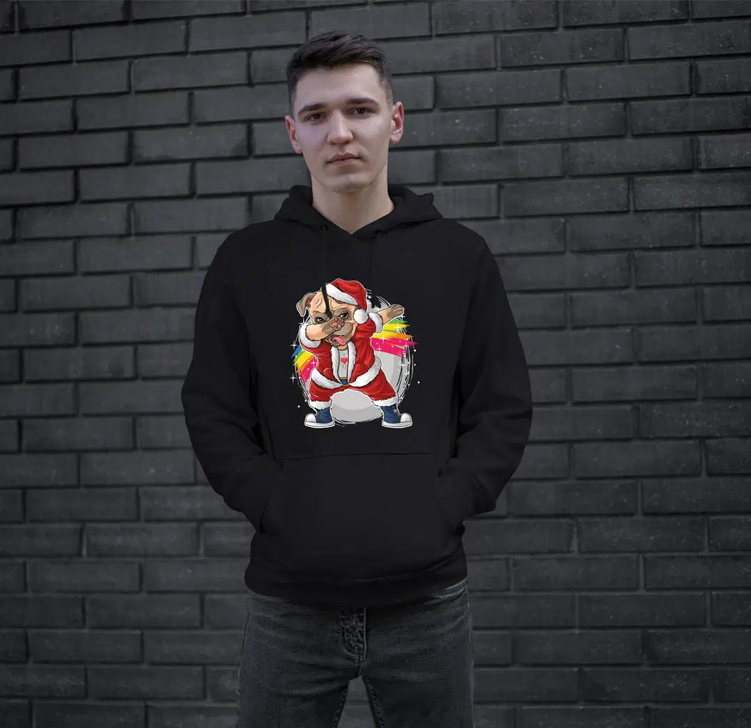 Hoodie - Dabbing Hund (Weihnachten)