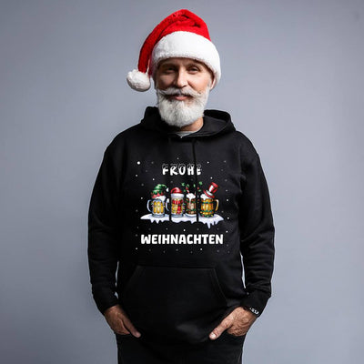 Hoodie - Frohe Weihnachten (Bierkrug)