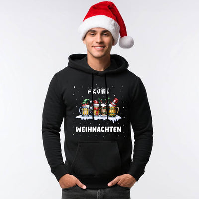 Hoodie - Frohe Weihnachten (Bierkrug)