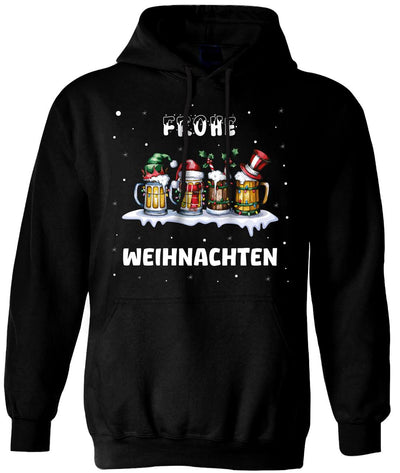 Hoodie - Frohe Weihnachten (Bierkrug)