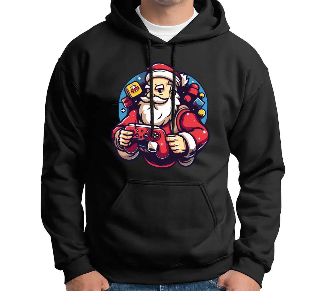 Bild: Hoodie - Gamer Weihnachtsmann Geschenkidee