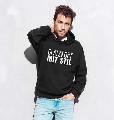 Hoodie - Glatzkopf mit Stil