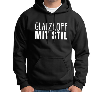 Hoodie - Glatzkopf mit Stil