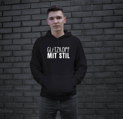 Hoodie - Glatzkopf mit Stil