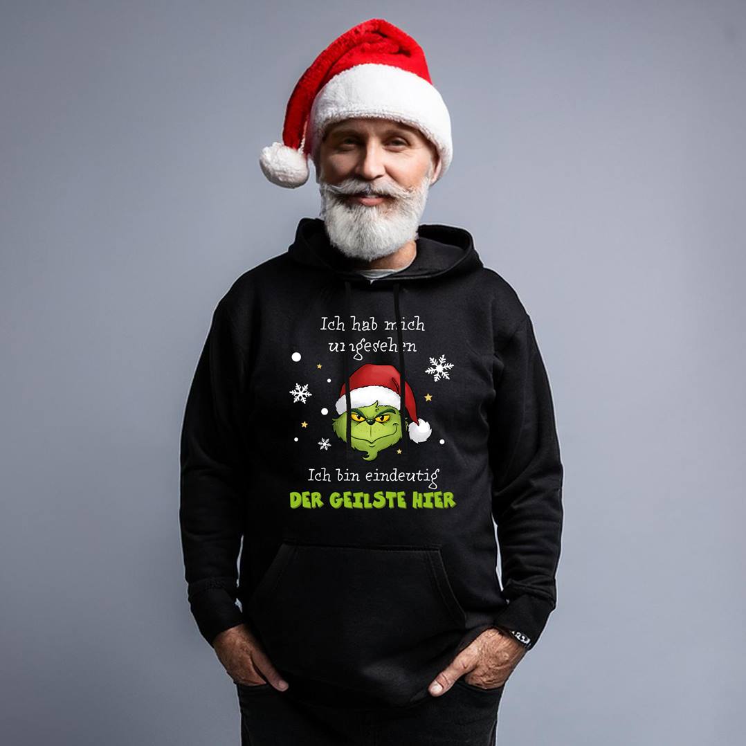 Grinch Hoodie Ich bin der Geilste – Geschenk für Männer zu