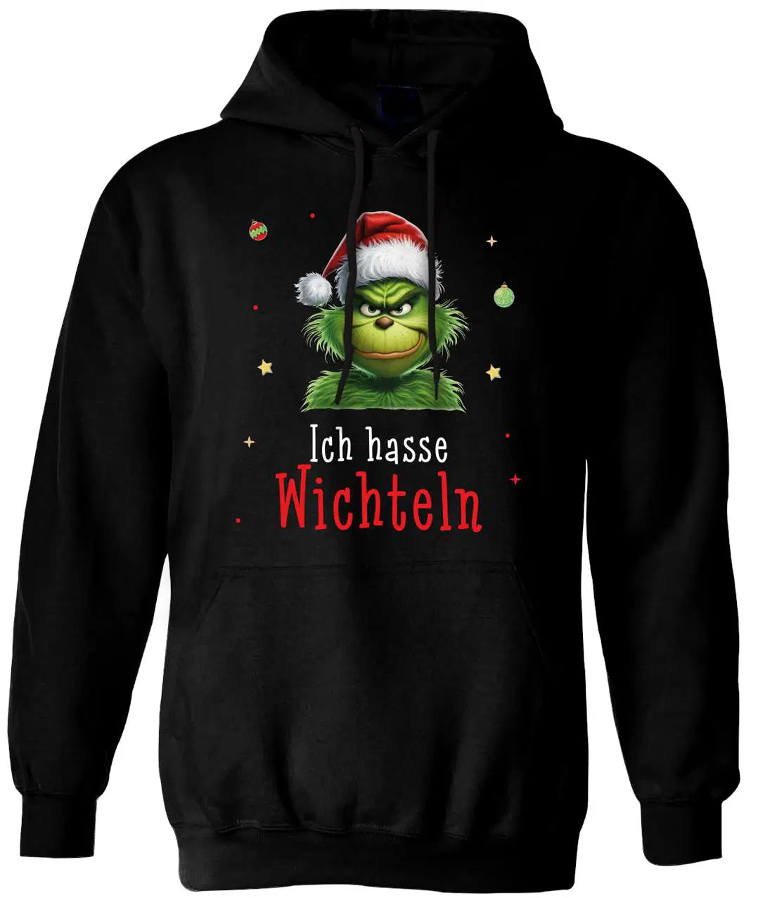 Bild: Hoodie - Grinch - Ich hasse Wichteln (CS) Geschenkidee