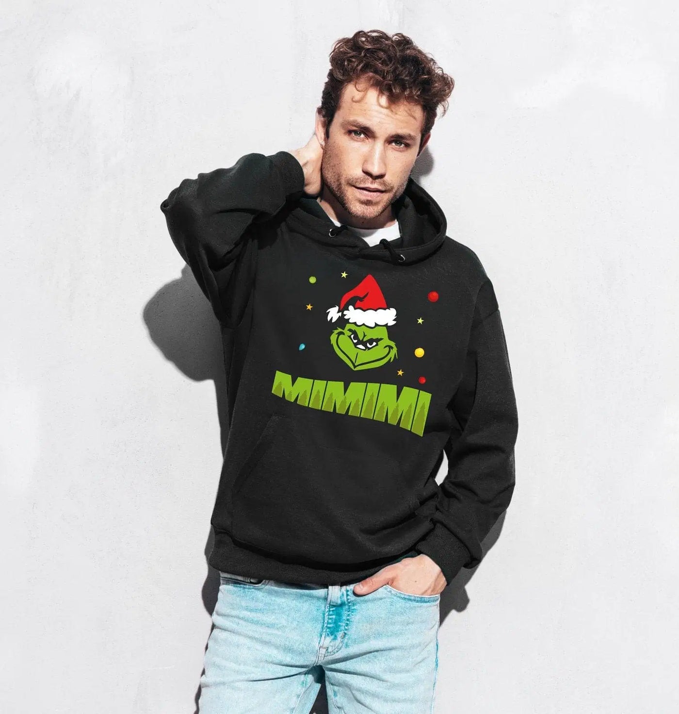 Bild: Hoodie - Grinch - Mimimi (Gesicht) Geschenkidee