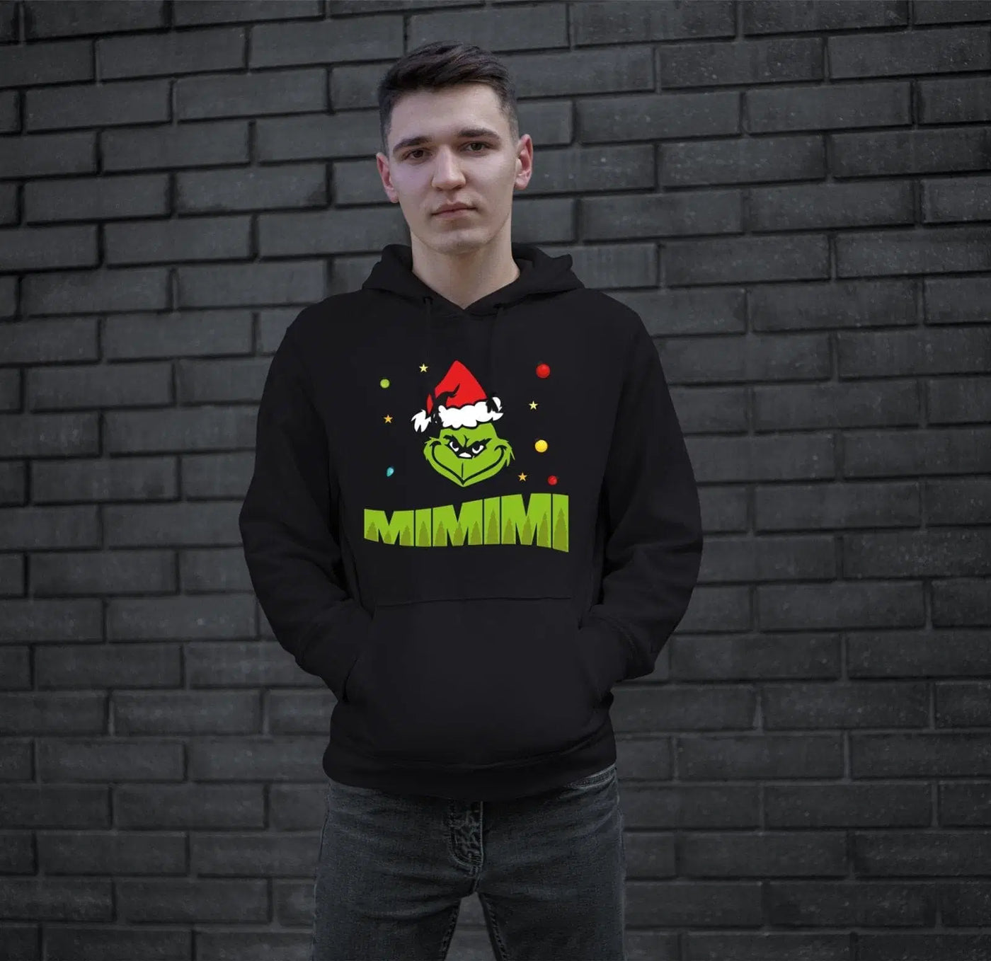 Bild: Hoodie - Grinch - Mimimi (Gesicht) Geschenkidee