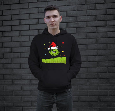 Bild: Hoodie - Grinch - Mimimi (Gesicht) Geschenkidee